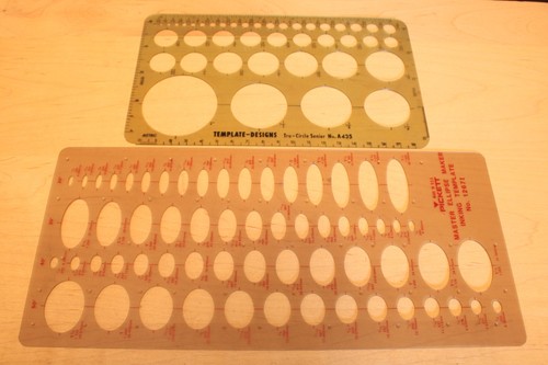 Vintage drafting templates - vintage,