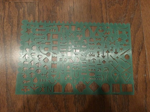 Military symbols template