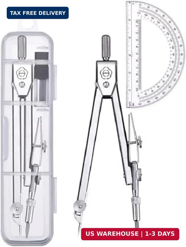 Protractor and compass set - protractor,