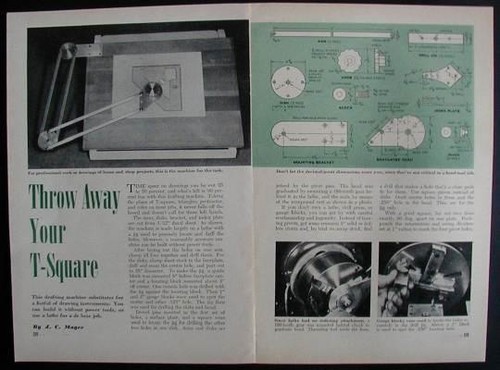 Drafting machine 1949 how - 1949, how-to