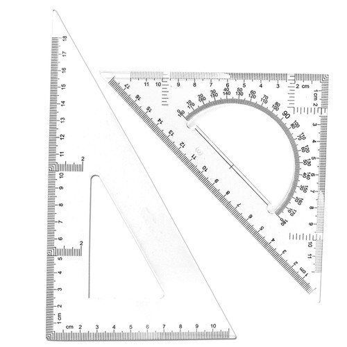 Piece triangle ruler square - ruler,
