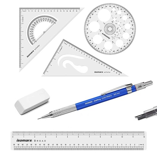 Set squares drafting kit - squares,